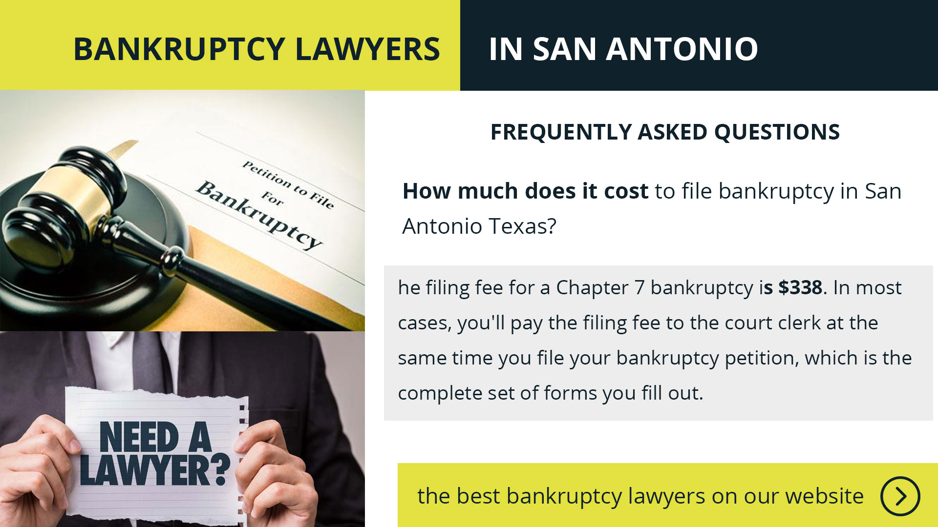 best bankruptcy lawyers in San Antonio