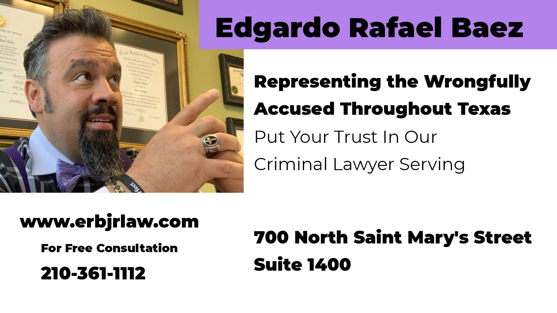 Edgardo Rafael Baez lawyer in san antonio